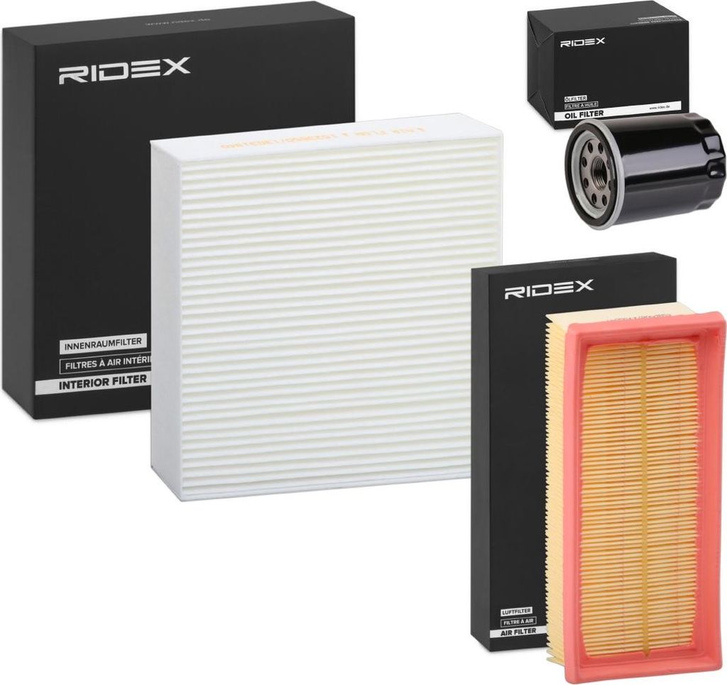 RIDEX Filterset Inspektionspaket Filtersatz für MITSUBISHI COLT VI (Z3A, Z2A) für SMART FORFOUR (454)