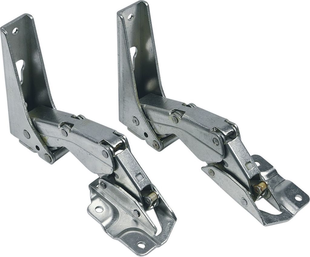 easyPART passend für 10028526 NEFF 2x Scharnier Tür Oben + Unten Kühlschrank Gefrierschrank passend wie Whirlpool Bauknecht Ignis 481231018672 I...