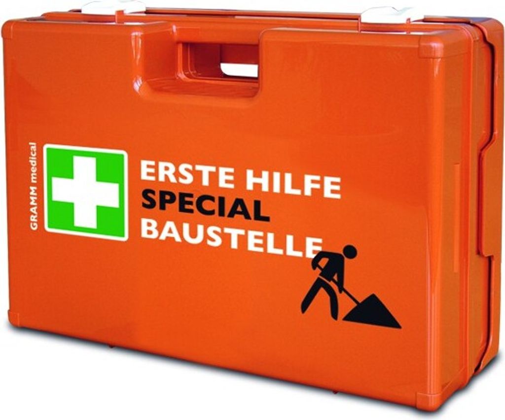 Verbandkoffer SPECIAL Baustelle mit Inhalt DIN 13 157 + Zusatzausstattung
