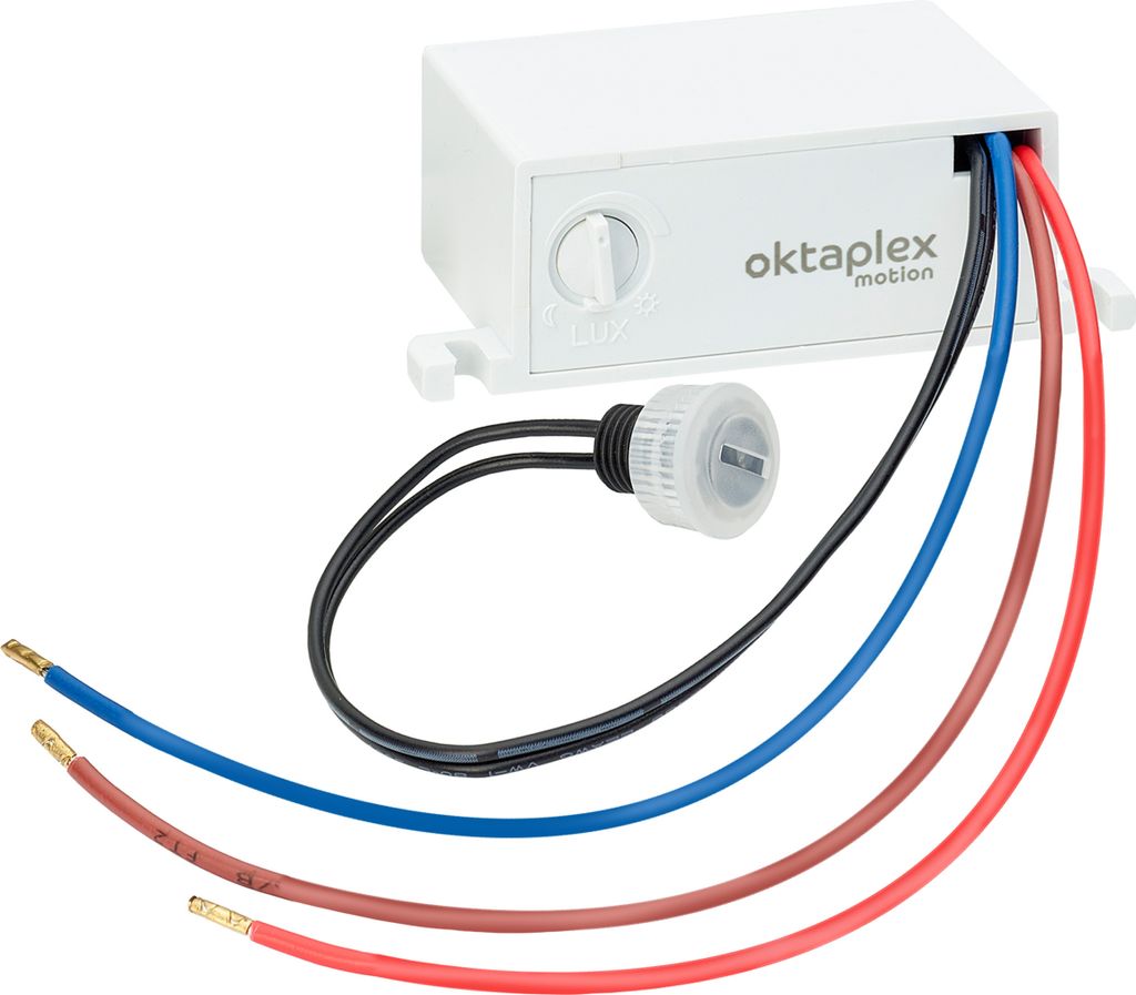 Oktaplex Einbau Dämmerungssensor IP65 einstellbare Dämmerungsschwelle Dämmerungsschalter 230V LED geeignet