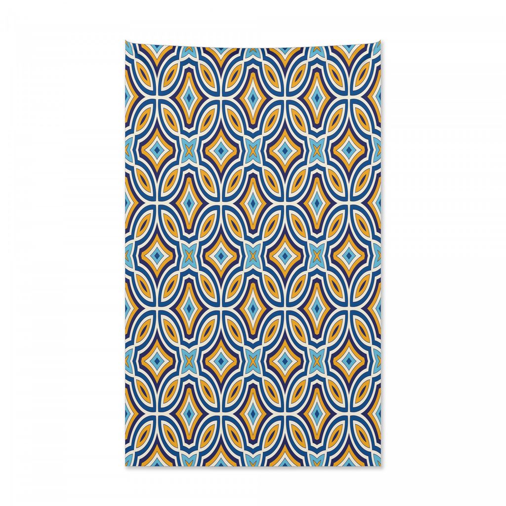 Abakuhaus Ethnisch Wandteppich und Tagesdecke, Marokkanisches orientalisches königliches aus Weiches Mikrofaser Stoff Kein Verblassen Klare Farben...