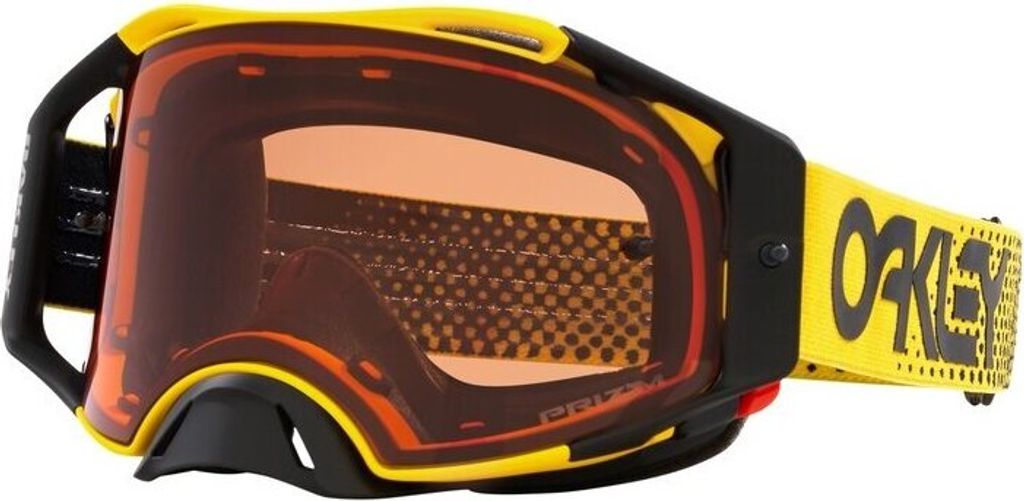 OAKLEY Airbrake MX Brille - Moto Yellow B1B Prizm MX Bronze Glas