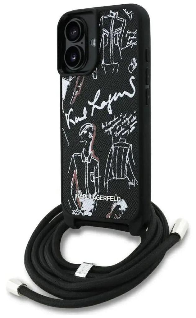 Etui Karl Lagerfeld Crossbody zrnitý vzor a logo Do Iphone Obrázok produktu 