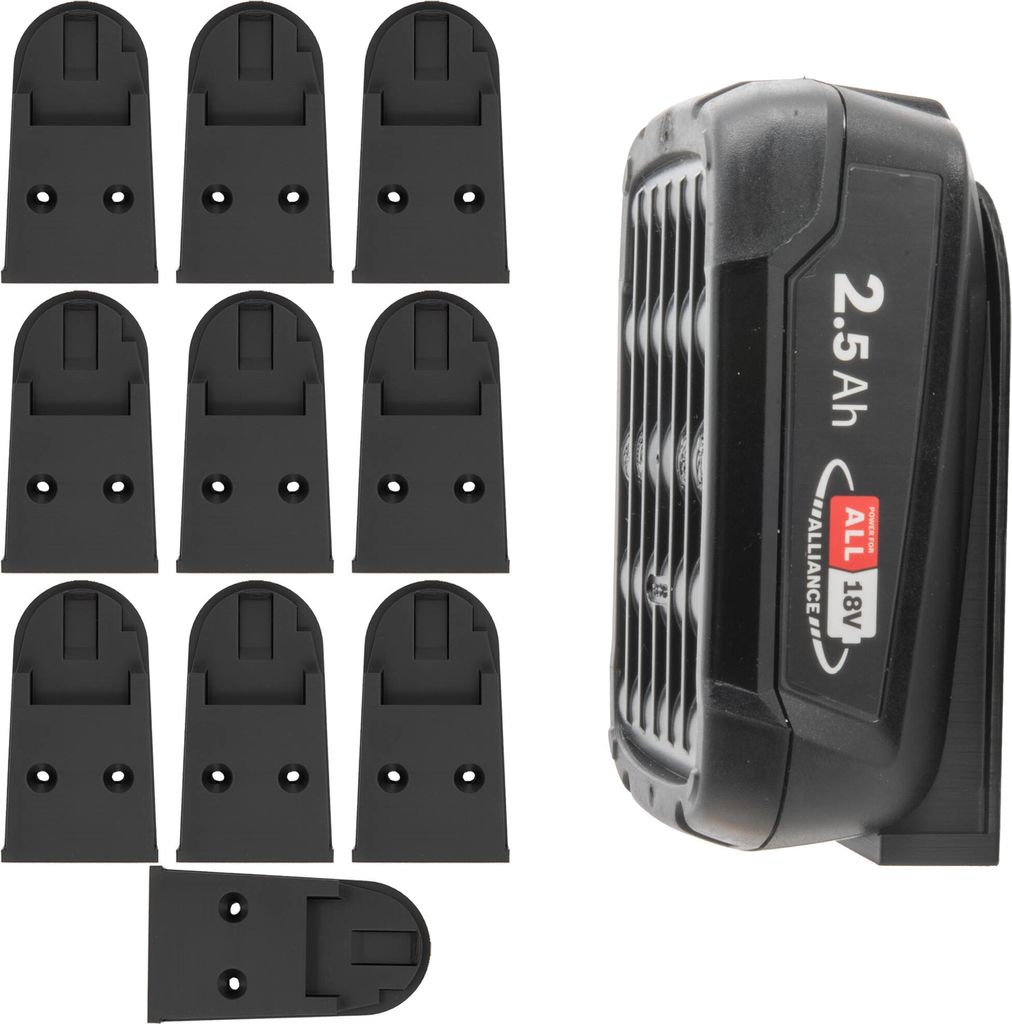 10x Akkuhalter für Bosch PBA ALL 18V Halterung Akku Halter Produktbild 