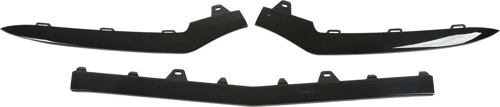 Lame de Pare-chocs Avant Noir Brillant pour Mercedes Classe E W212 AMG
