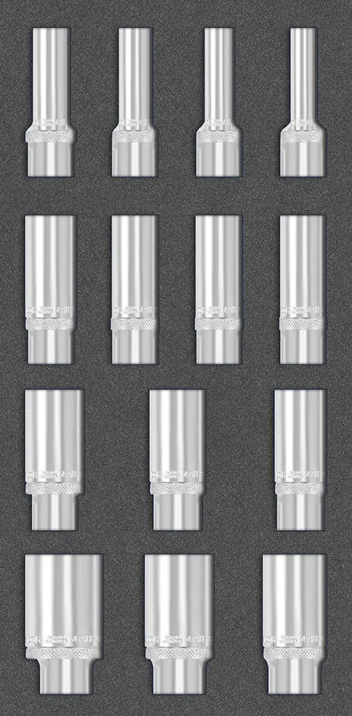 Offerta Set MTS 14 Bussole 1/2 Pollici Lunghe 10-32mm Acciaio Cr-V