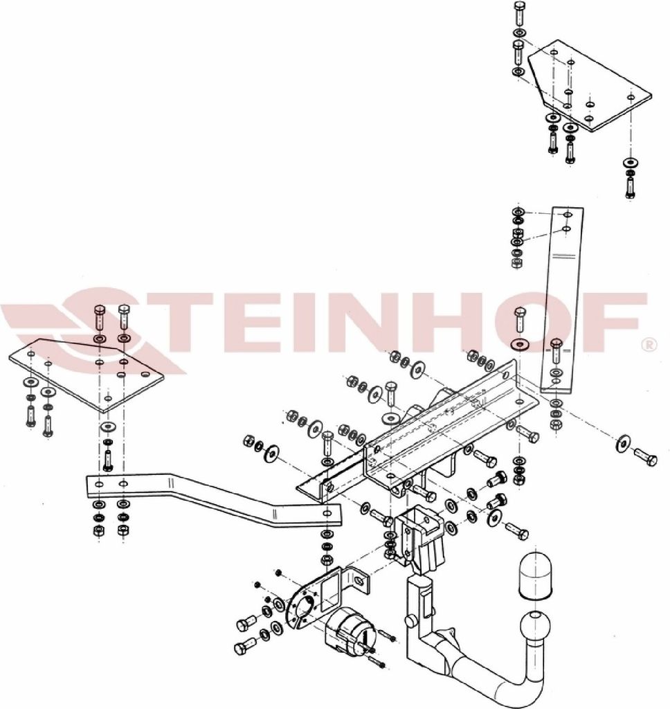 Z548232 Anhängerkupplung passend für VOLVO V50 02/2004-2012 abnehmbar