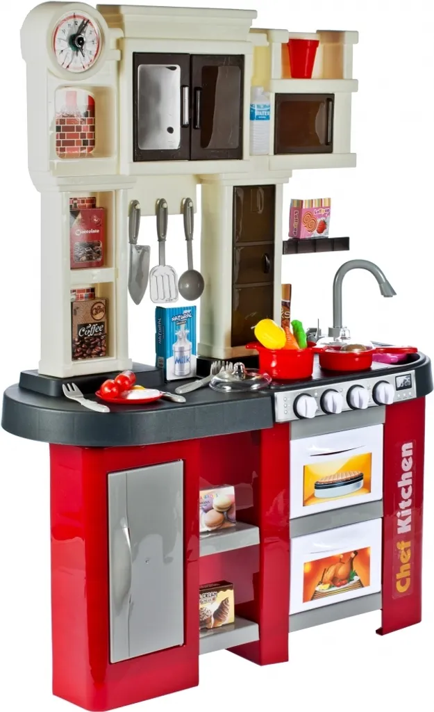 Cuisine enfant XXL interactive avec plaques de cuisson et évier intégré - 5