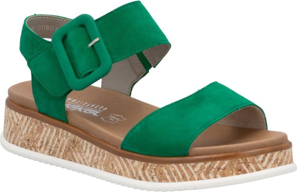 Rieker Sandalen Plat Sandalen Plat - Groen - Maat 38