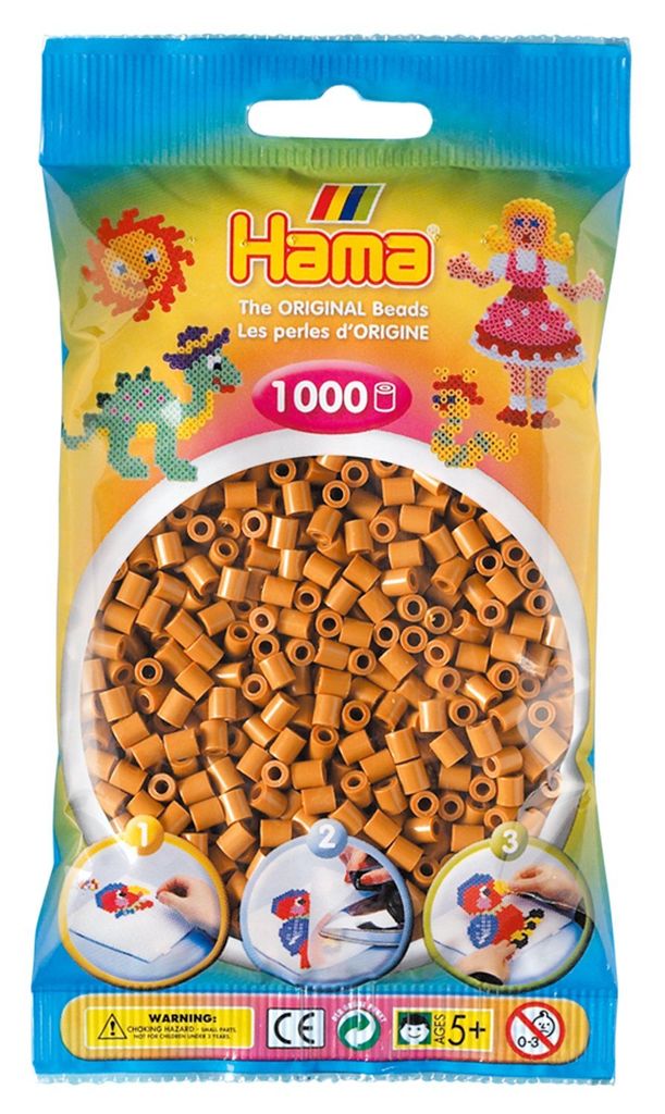 HAMA perles marron clair 1000pcs, 1sachet Image du produit 