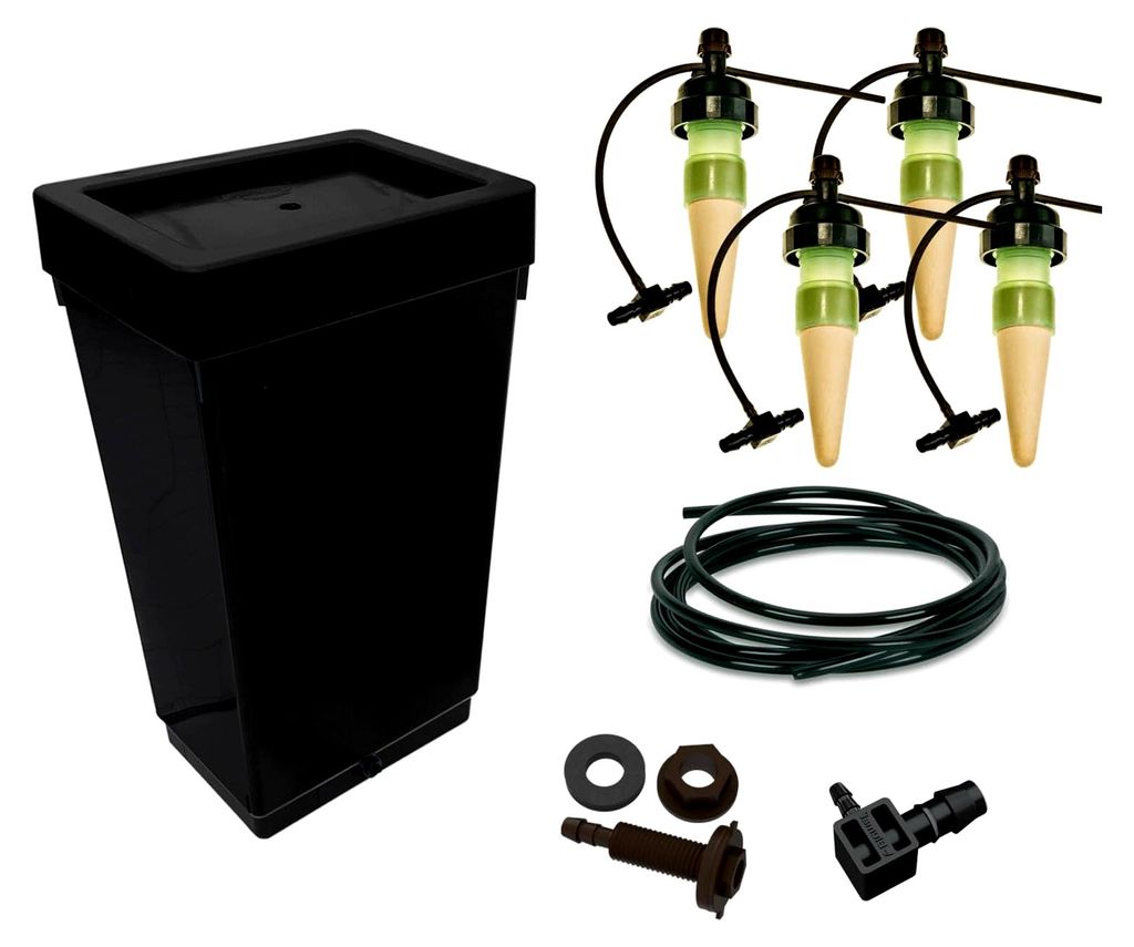 Bewässerungsset für 4 Pflanzen mit 47 L Tank – inklusive Blumat Tropfer und Zubehör