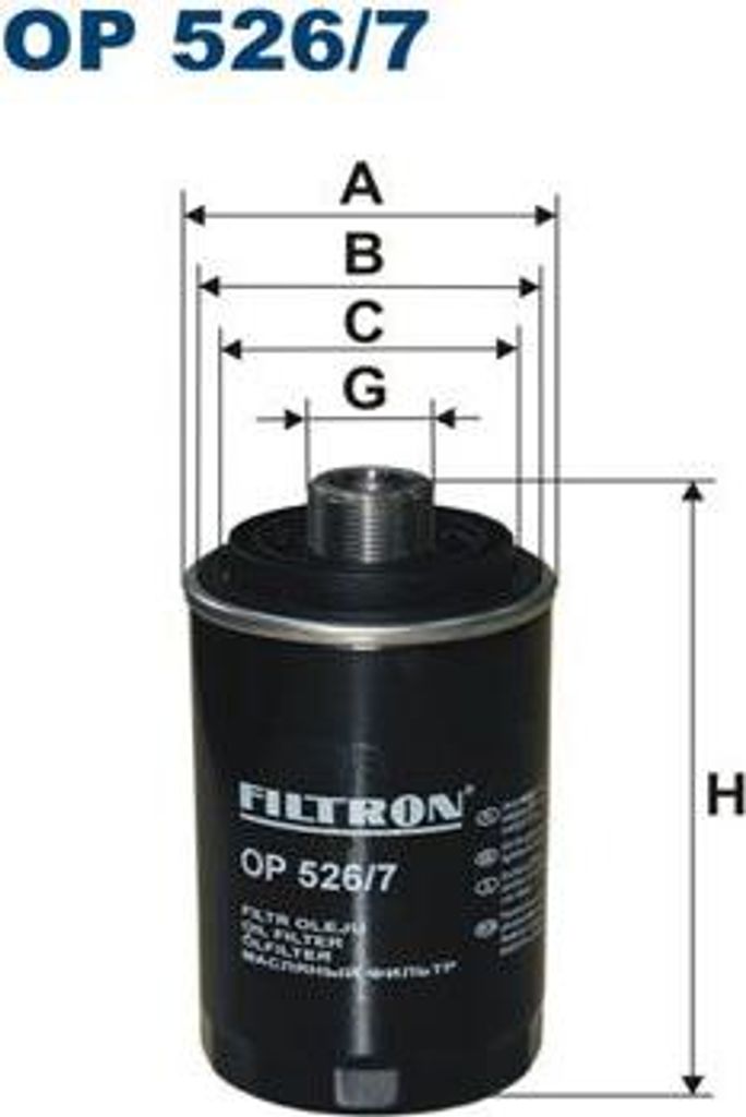 FILTRON OP 526/7 Ölfilter OE 1016053926 kompatibel mit A3 8P, A4 8K, A5 8T, A5 8F, A6 4G, A8 4H, Q3, Q5, TT, Alhambra, Altea, Altea XL, Exeo, Leon...