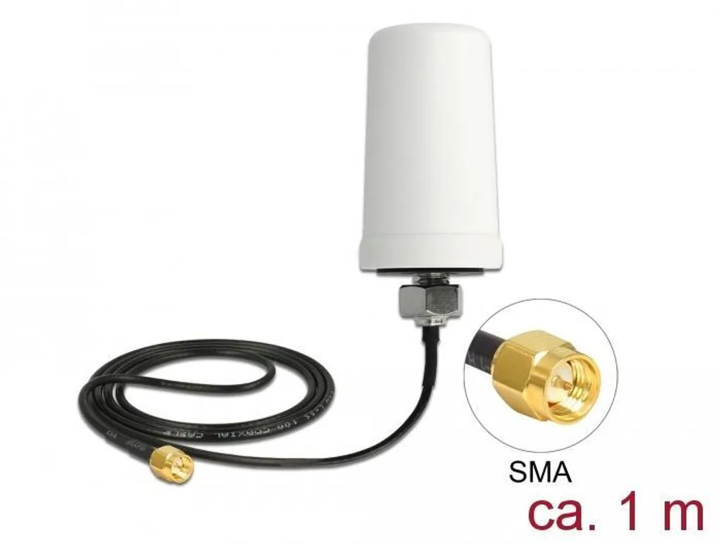 Antenne 4G LTE Omnidirectionnelle avec Câble de 1m et Connecteur SMA - 8