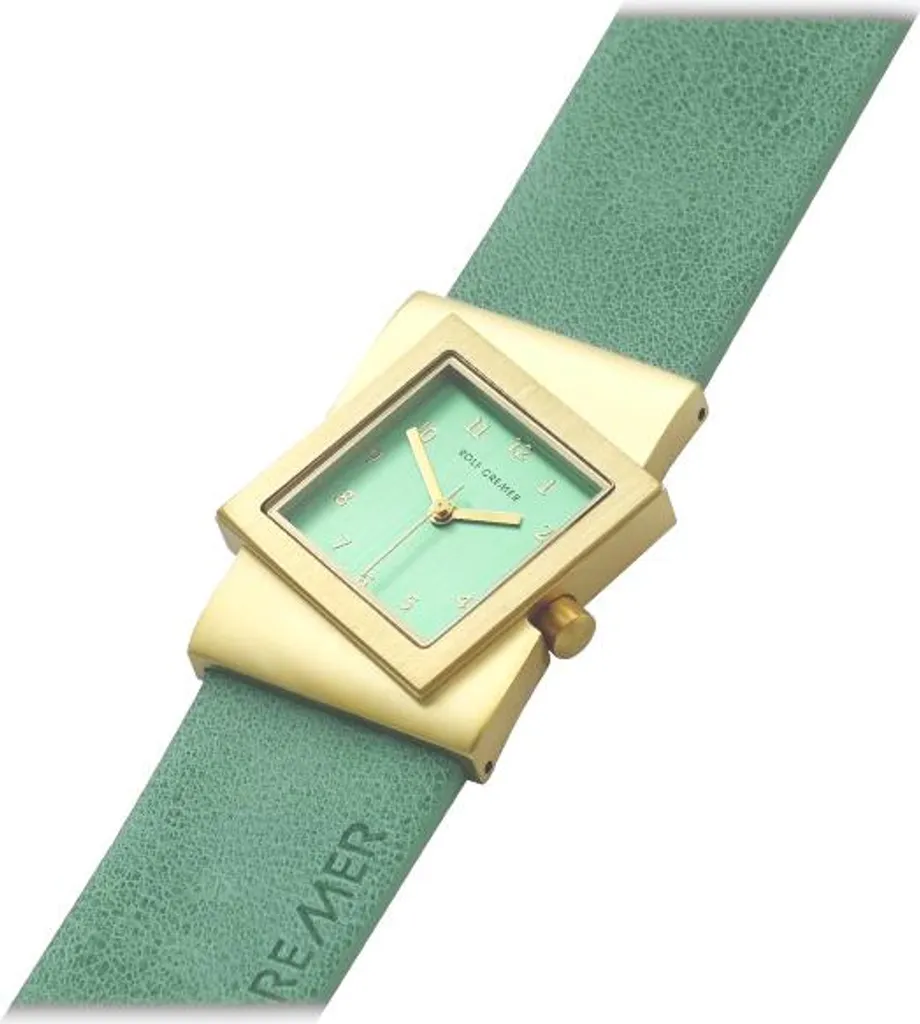 Montre Rolf Cremer Turn-S ZB Turquoise - Design Original et Boîtier Acier