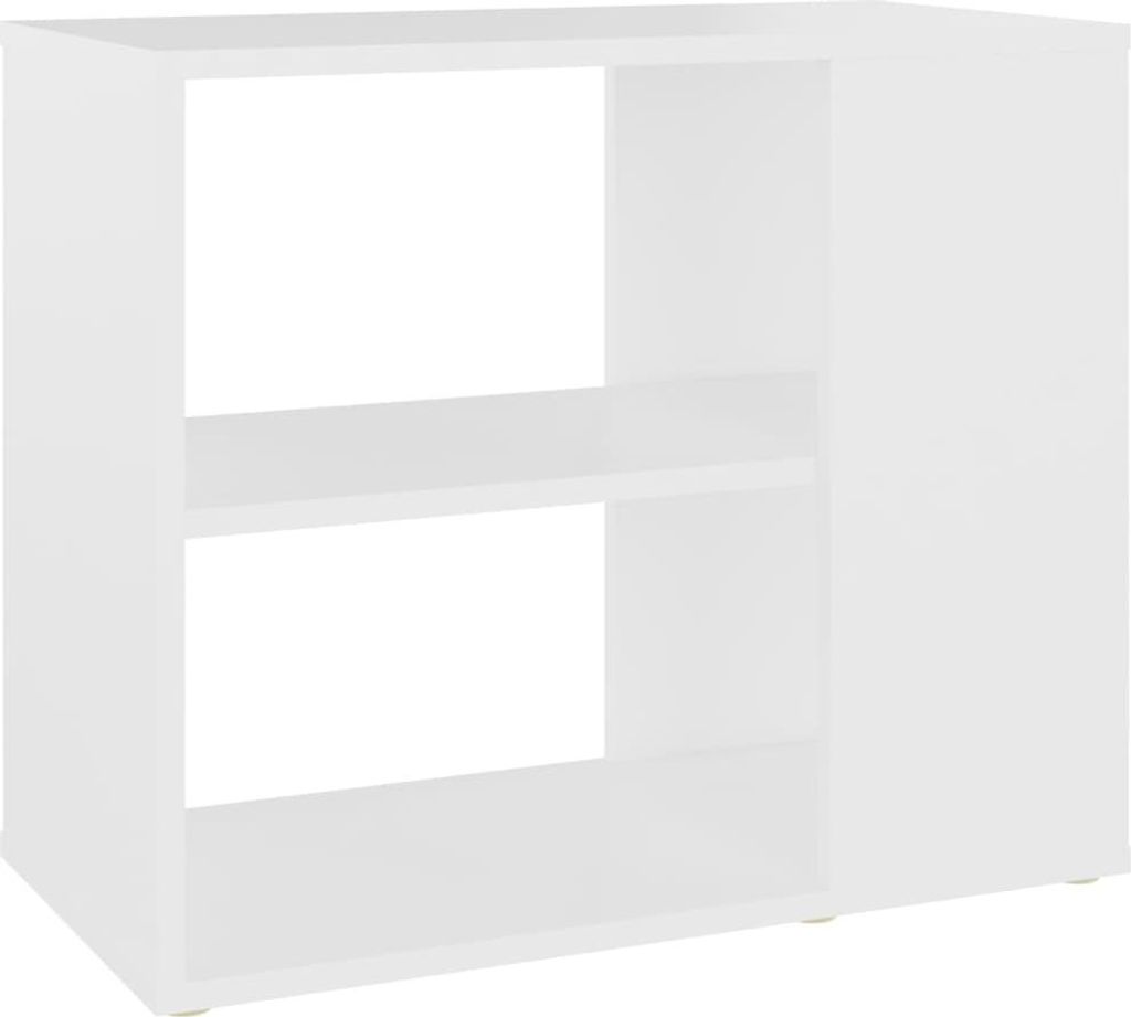 vidaXL Bočný stolík biely 60x30x50 cm Drevo Materiál Obrázok produktu 