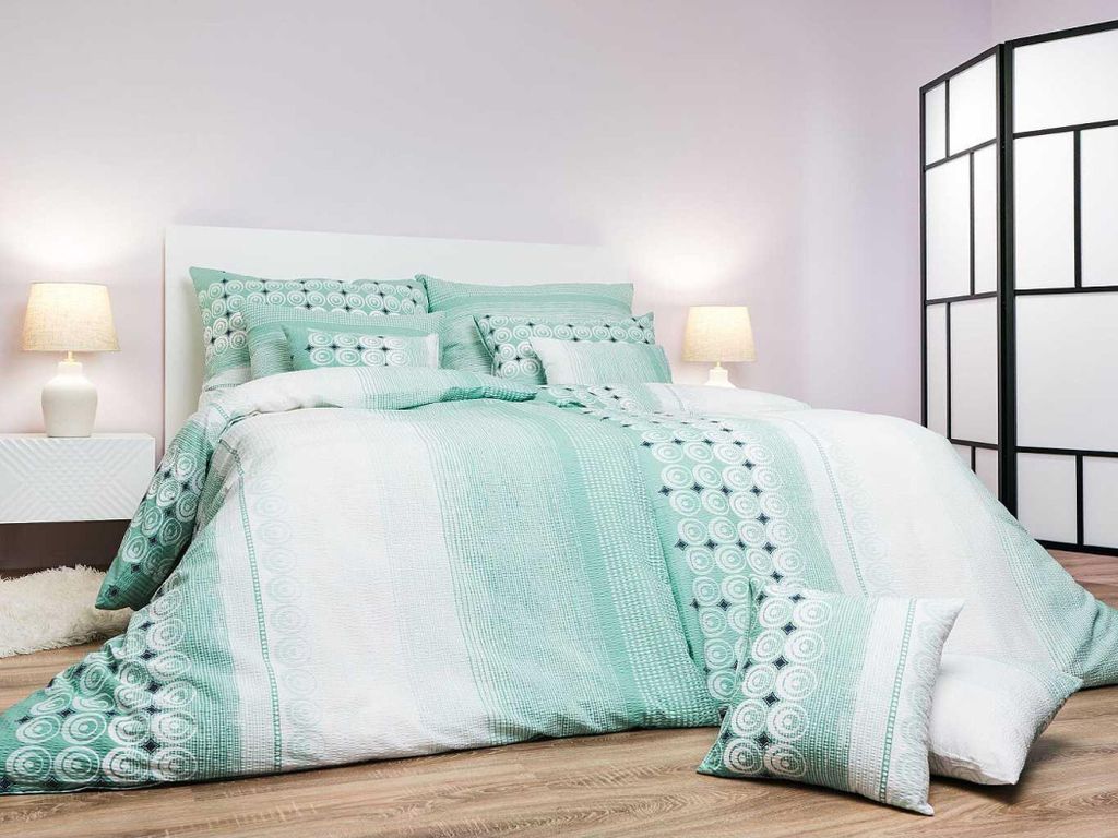 Laken Krepp Sahara mint 140x200, 70x90 cm