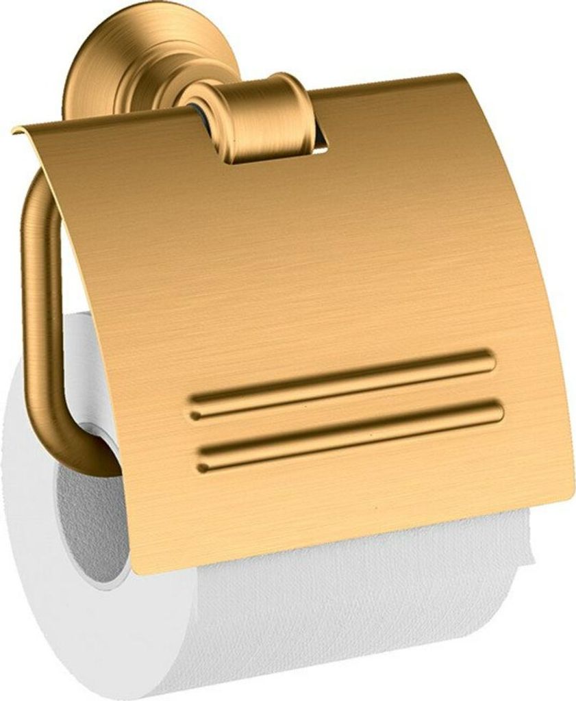 Papierrollenhalter AXOR MONTREUX Wandmontage brushed gold optic brushed gold optic