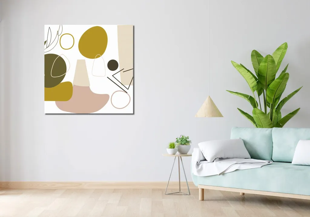Quadro Astratto 90x90 Tela Canvas Ricchezza di Combinazioni - Alta Qualità - 2