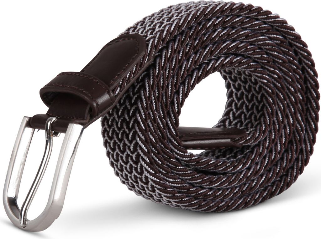 elastický opasok ( dĺžka: 105 cm ) hnedý a sivý pletený Obrázok produktu 