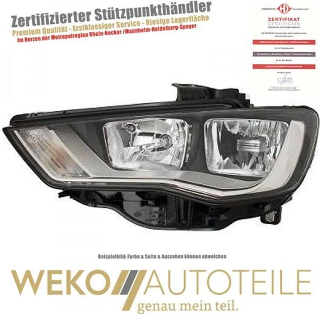 Scheinwerfer links DIEDERICHS 1033081 für AUDI