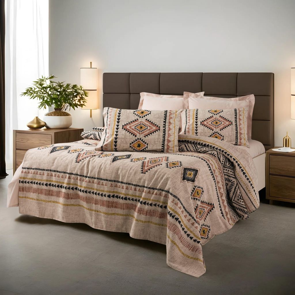 L'Essentiel Linge de Maison, Felix - Tile Red, Fliese Rot, Doppeltes Piqué, 50 % BAUMWOLLE / 50 % POLYESTER, 200 x 230 cm