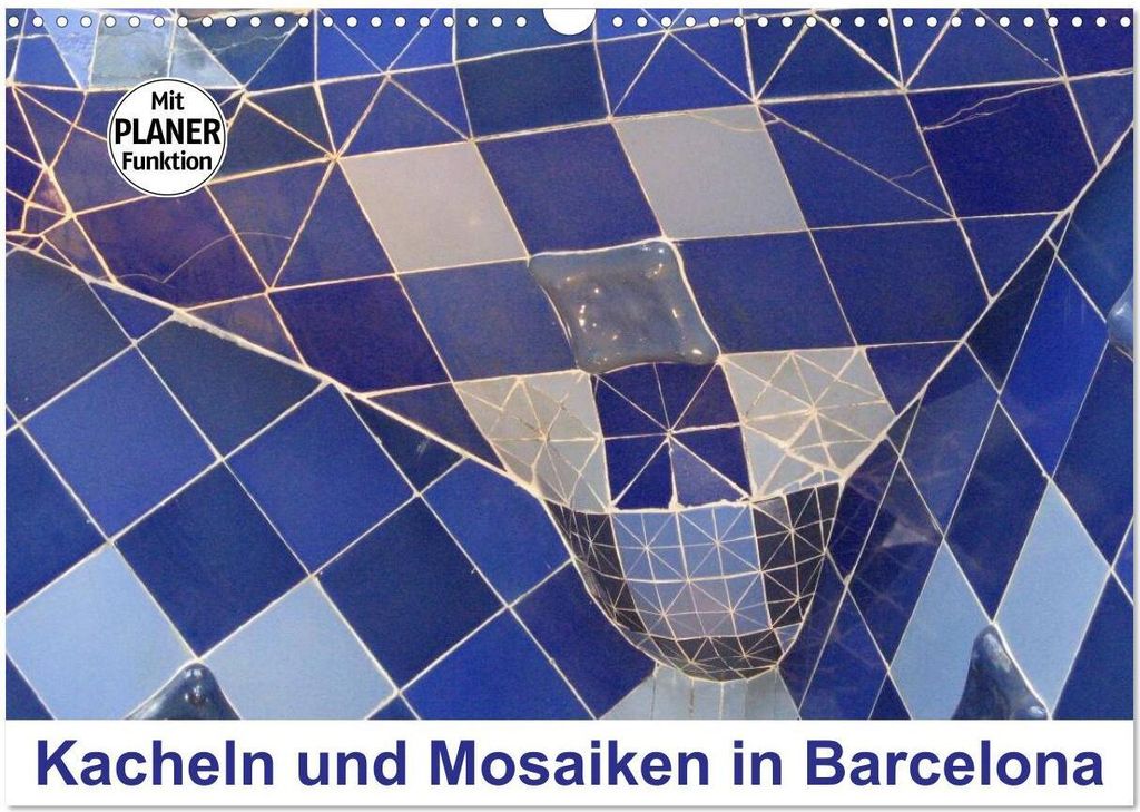 Kacheln und Mosaiken in Barcelona (Wandkalender 2026 DIN A3 quer), CALVENDO Monatskalender
