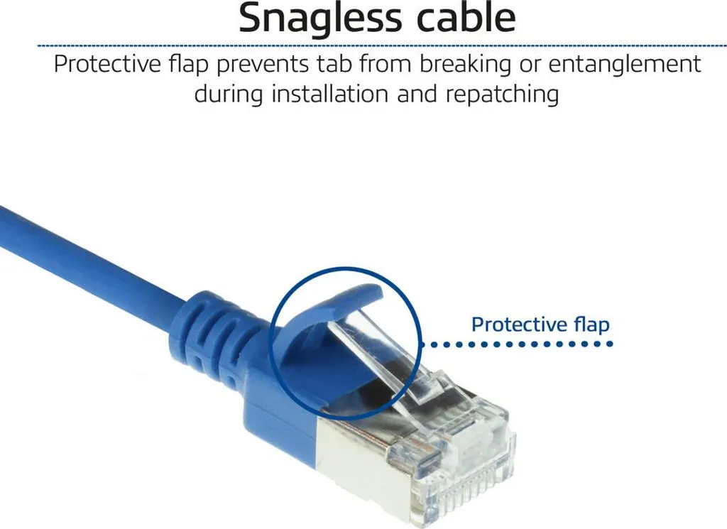 Cavo Rete ACT DC7652 CAT6A Slim 0,25m | U/FTP 10Gbps LSZH per Server - 4