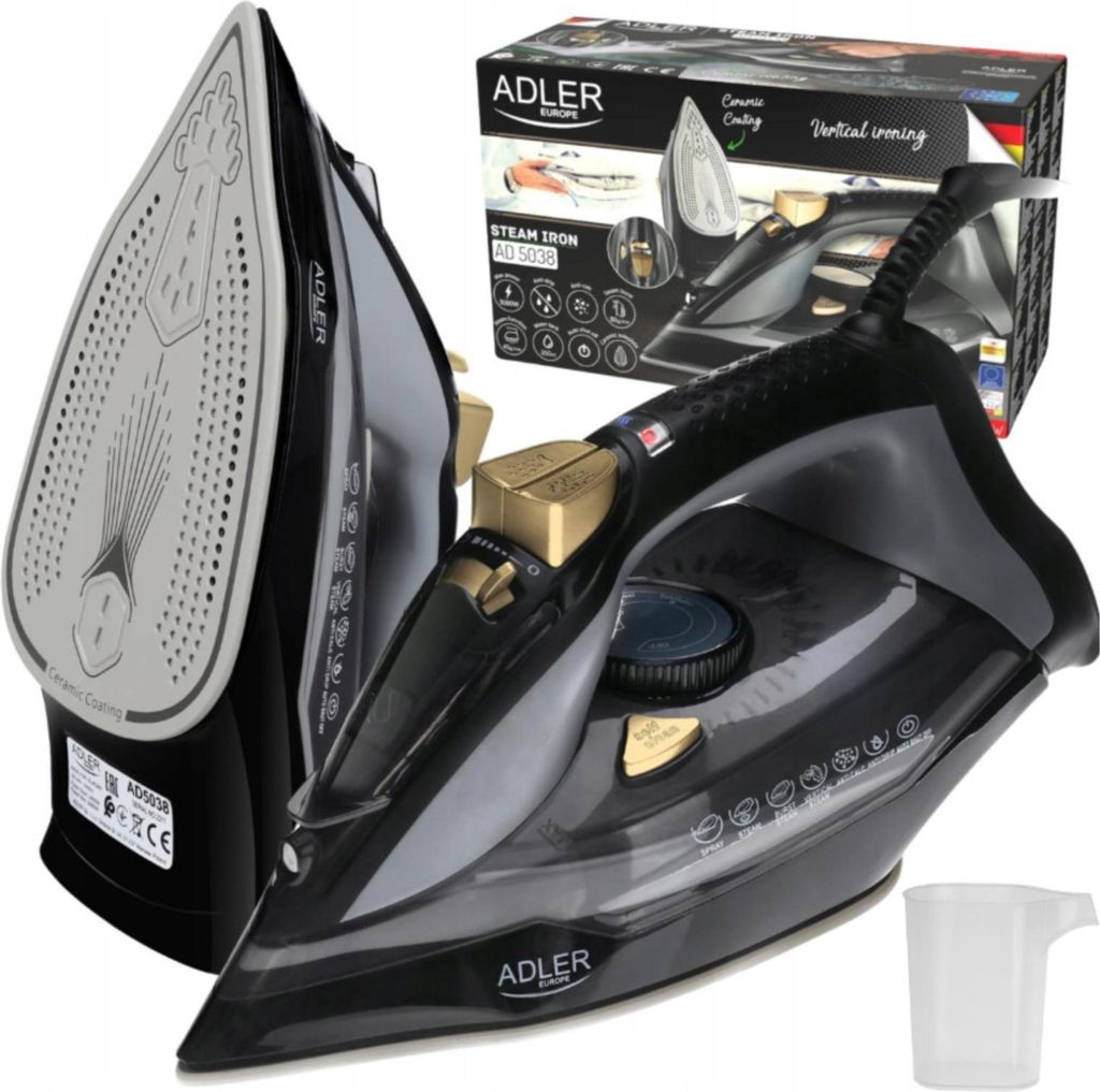 Adler - Napařovací žehlička, příkon 3000 W | systém proti Obrázek produktu 