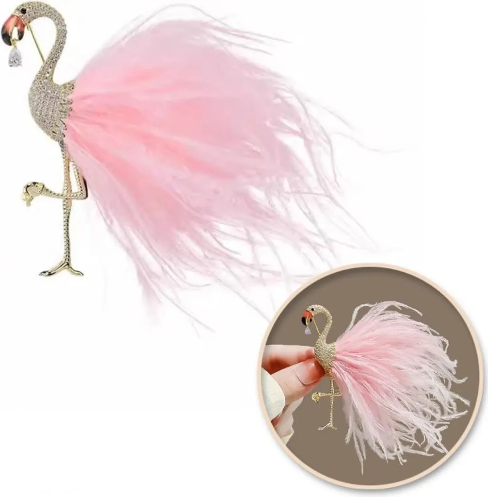 Broche dorée Isaiak Carla fixante pour embellir vos vêtements unis simples