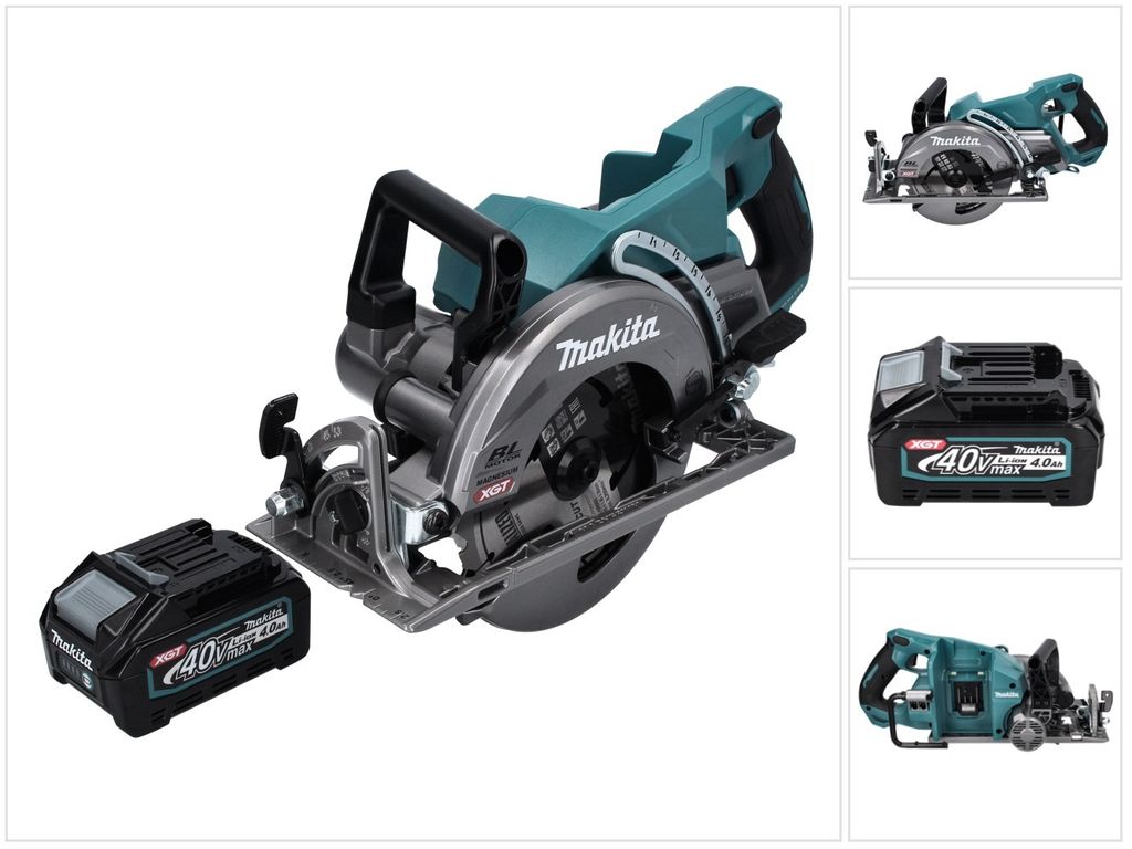 Makita RS 001 GM1 Akku Handkreissäge 40 V max. 185 mm Brushless + 1x Akku 4,0 Ah - ohne Ladegerät