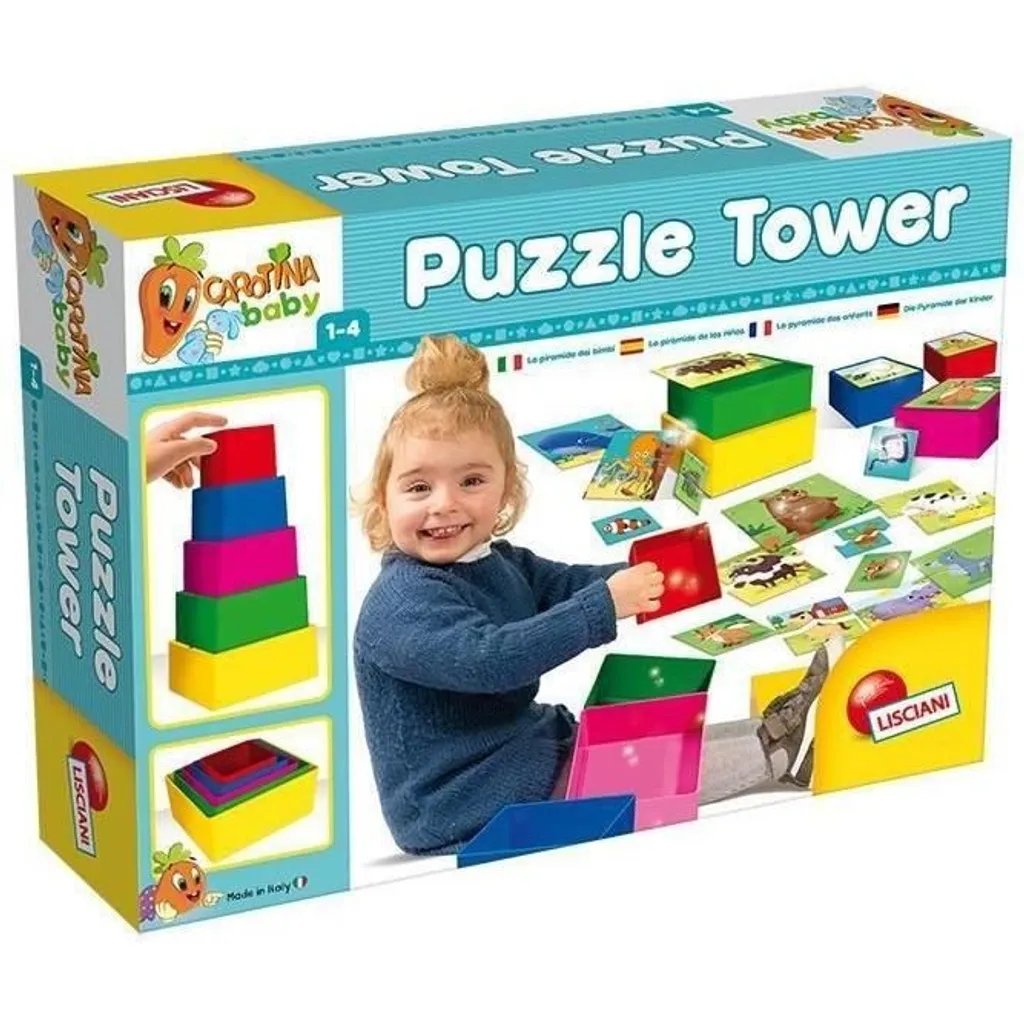 Tour de puzzle Carotina Baby 67862 pour développer la motricité fine