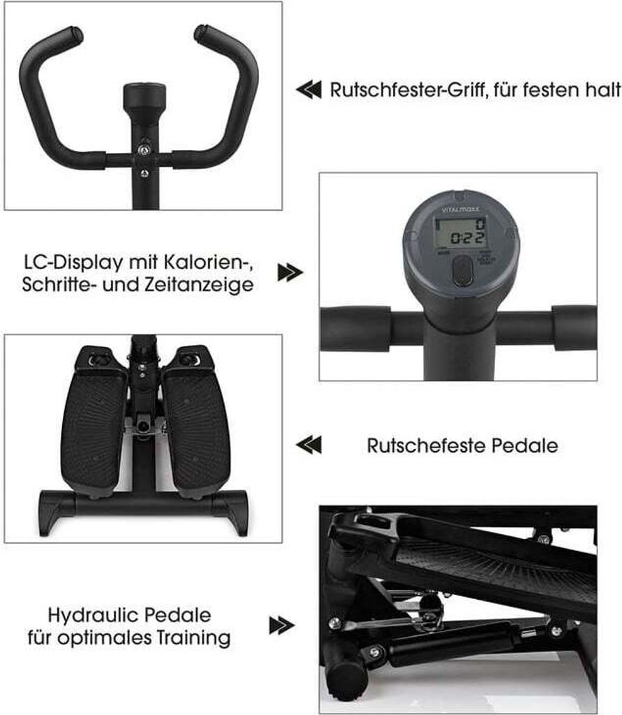 VITALmaxx fitness trenažér Swing Stepper Trénuje svaly Obrázek produktu 10