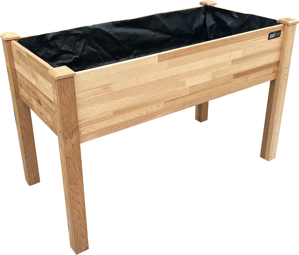 Bac à fleurs surélevé 122cm idéal pour cultiver sur balcon et patio - 3