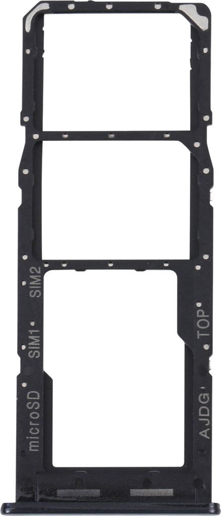 2x SIM + 1x Micro-SD Kartenhalter Ersatzteil für Samsung A04s – Black Beauty
