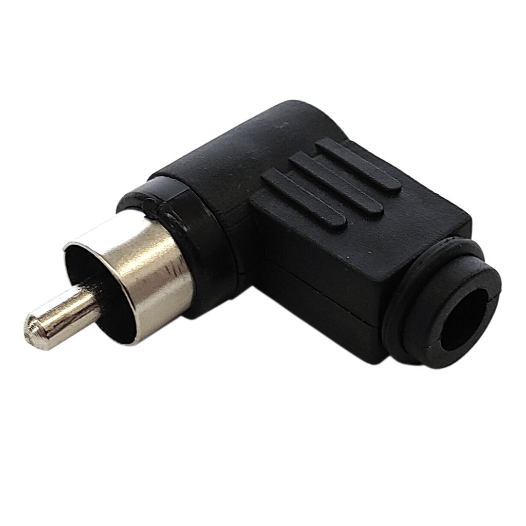 10x Cinch Winkelstecker Schwarz zum Löten RCA Kaufland.de