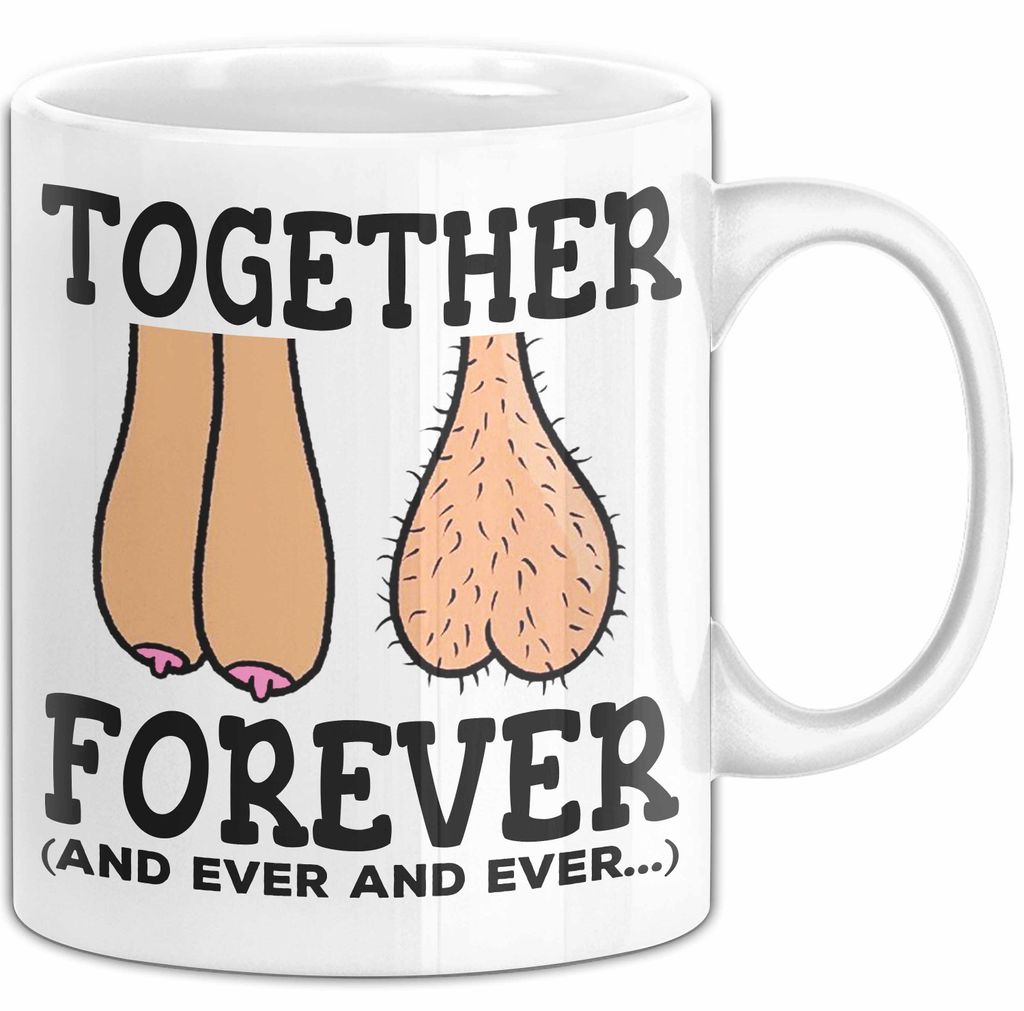 Ehemann Ehefrau Paare Jahrestag Tasse Geschenk Lustige Geschenkidee Spruch Für Immer Zusammen (Weiß)