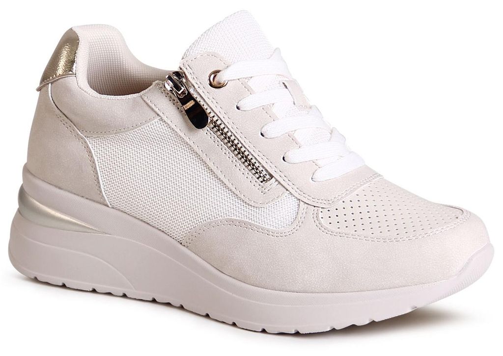 topschuhe24 2973 Damen Plateau Sneaker Keilabsatz Produktbild 