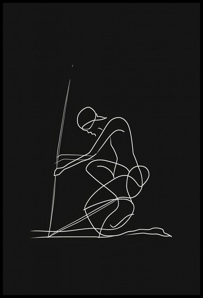 Plakat 67,5x100cm Linie