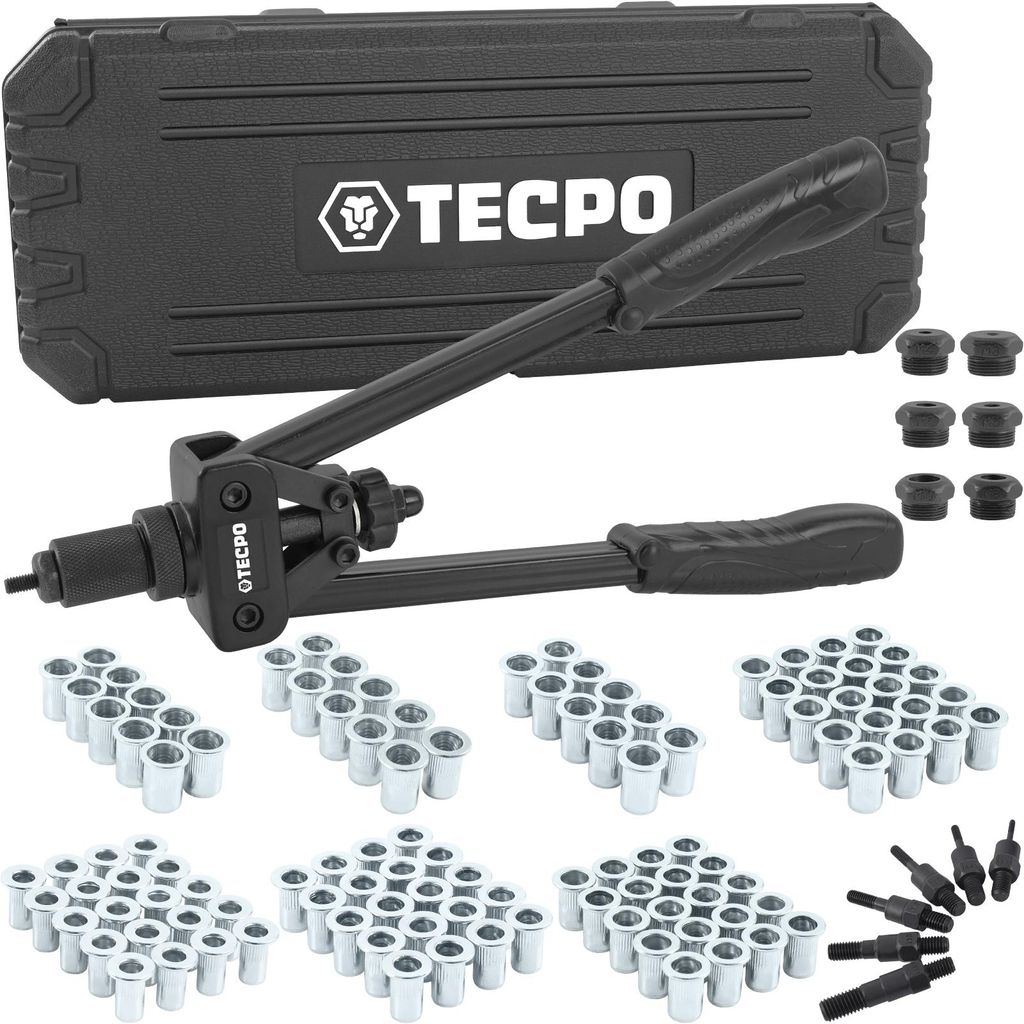 TECPO Nietmutternzange Set, 249-teilig Blind Nietmuttern Produktbild 