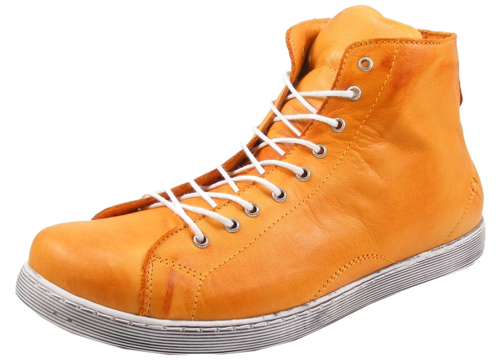 Andrea Conti Damen Schnürboot High Top Sneaker mit Zipper Produktbild 