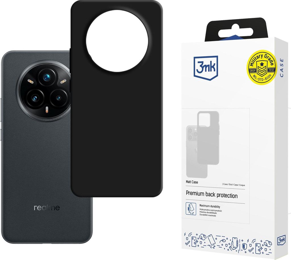 Etui 3MK Matt Case do Realme 14 Pro+ czarny Zdjęcie produktu 