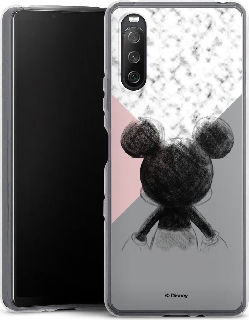 DeinDesign Handyhülle für Sony Xperia 10 III Silikon Hülle Case Smartphone Schutzhülle Disney Marmor Mickey Mouse
