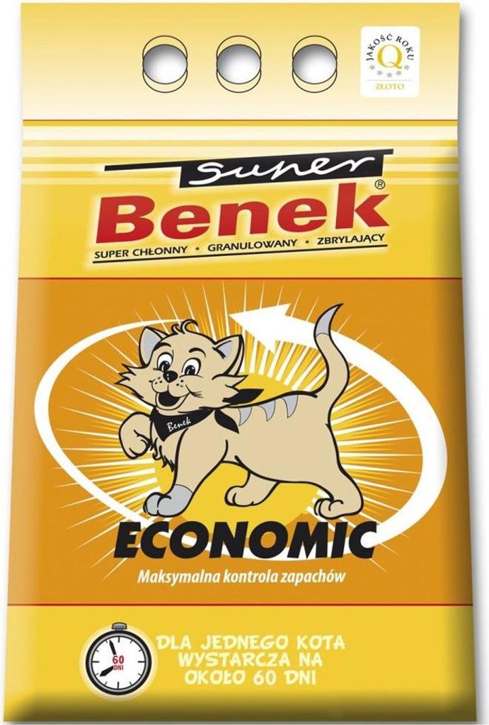 Super Benek Economic Zbrylający się żwirek bentonitowy dla Zdjęcie produktu 