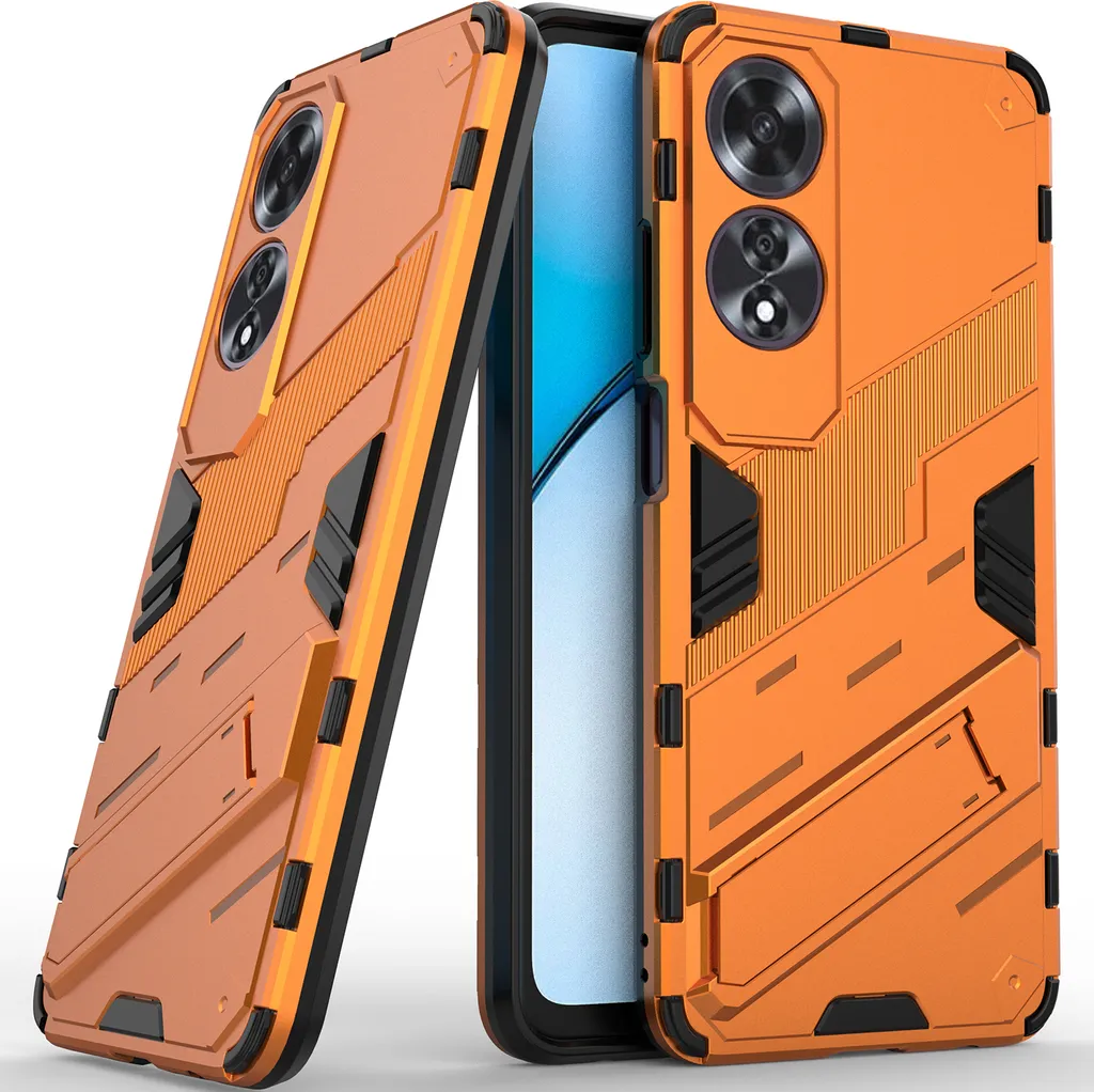 Custodia Oppo A60 Ibrida PC TPU Antiurto con Stand - Bianca Robustezza