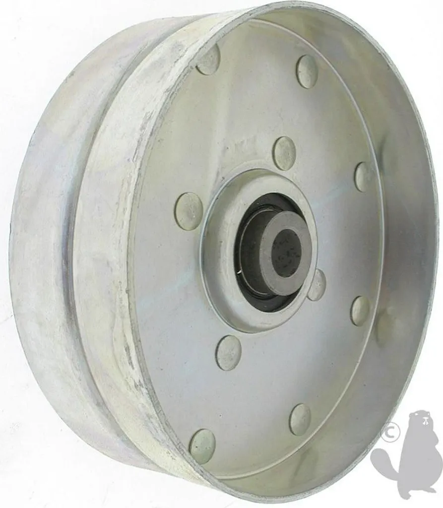 Réparer transmission : Galet tendeur métal 101,6 mm rainure plate 9,52