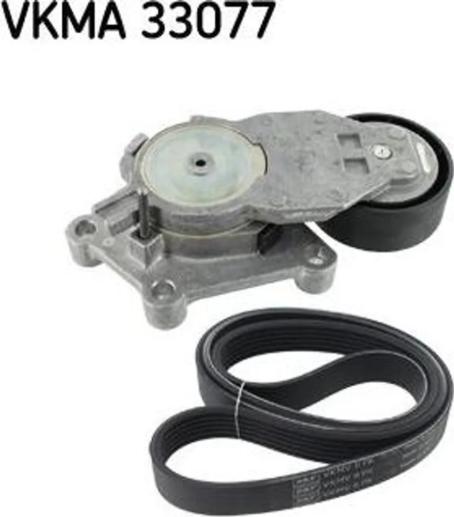 SKF VKMA 33077 Kit Courroie Trapézoïdale OE 1613837980 pour C1 Aygo