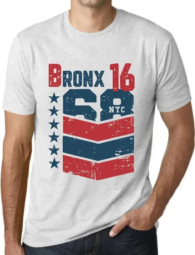 Herren Grafik T-Shirt Bronx 16 Geschenk 16. Geburtstag Jahrestag 16 Jahre Jubiläum 16 Jährige Mann Jahrgang 2008 Kurzarm Lustige Druck