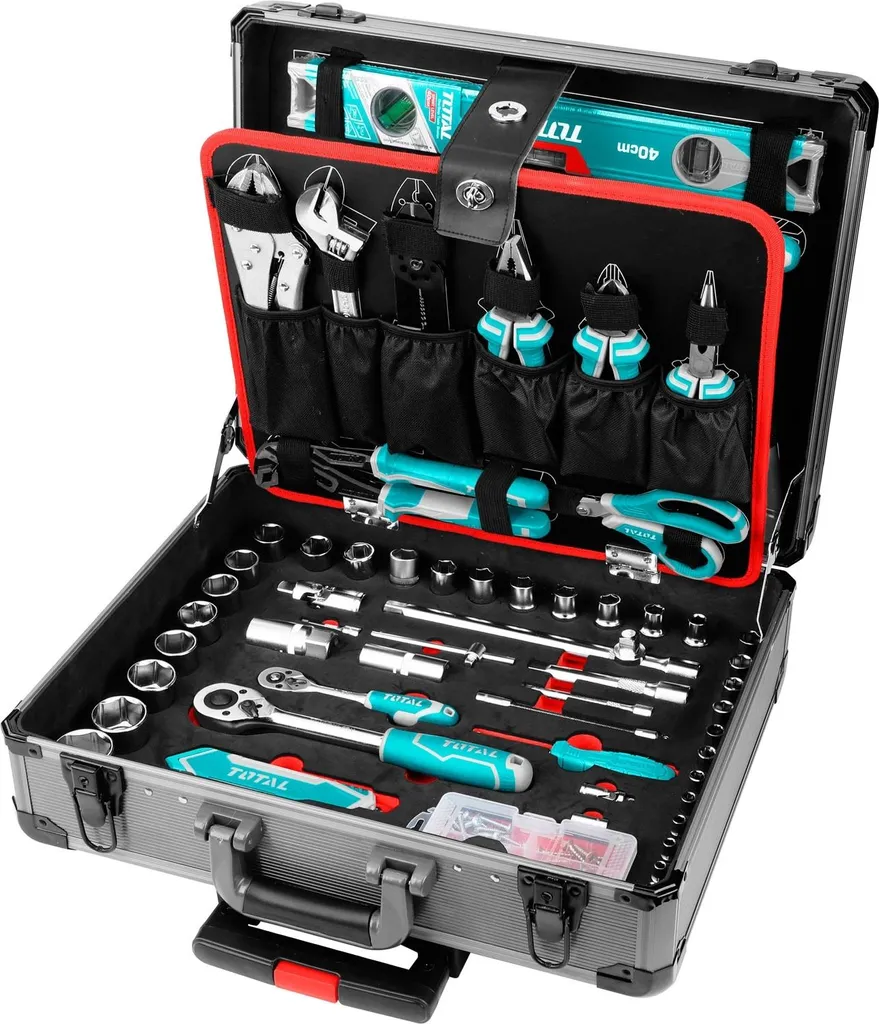 Set de 147 Outils à Main Total THKTHP21476 avec Mallette de Transport