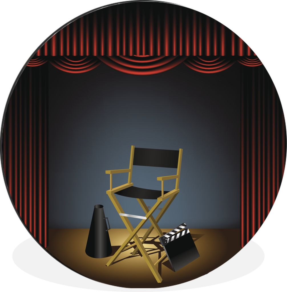 MuchoWow - Wand Bild - Wohnzimmer - Runde Bilder - Alubilder - Kunst für zu Hause - Aluminium - Wanddekoration