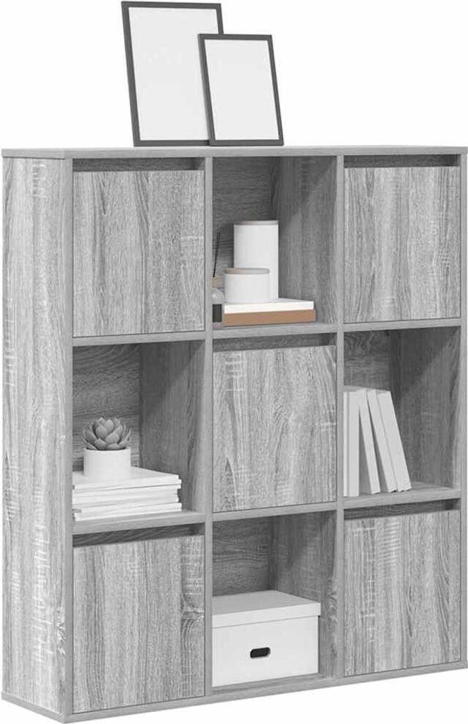 Maison Exclusive - Bücherregal Grau Sonoma 89x24x101,5 cm Holzwerkstoff